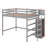 Full Size Loft Bed With Wardrobe-317326500