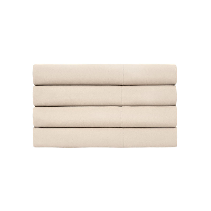 Vilano Springs Easy care Microfiber Four Pillowcases by Southshore Fine Linens, King, Bone