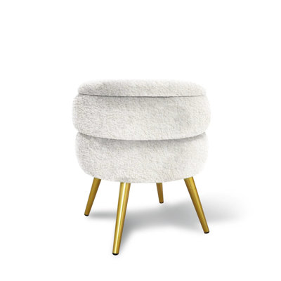 Velvet Ottoman