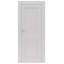 Porte intérieure simple pré-suspendue en composite blanc avec cadre à droite avec charnières noires mates à droite-93861293-91485613-91485608