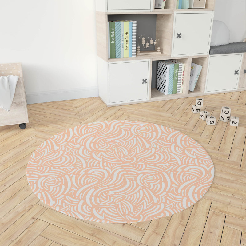 Tapis de jeu Cozy Swirl, Pêche / orange