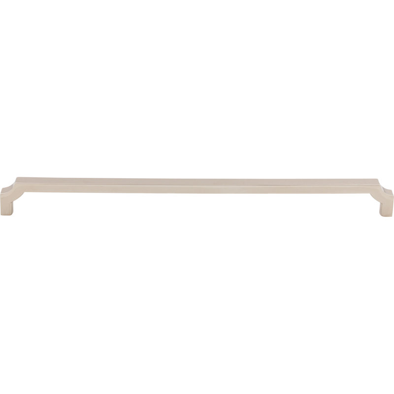 Davenport 7 9/16" Center to Center Bar pull, Polished Nickel, 12" Center to Center