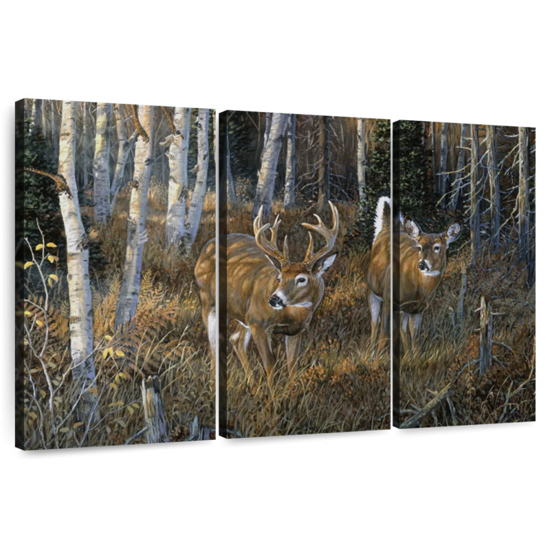 Brampt November Instinct - Deer, 28" H x 45" W