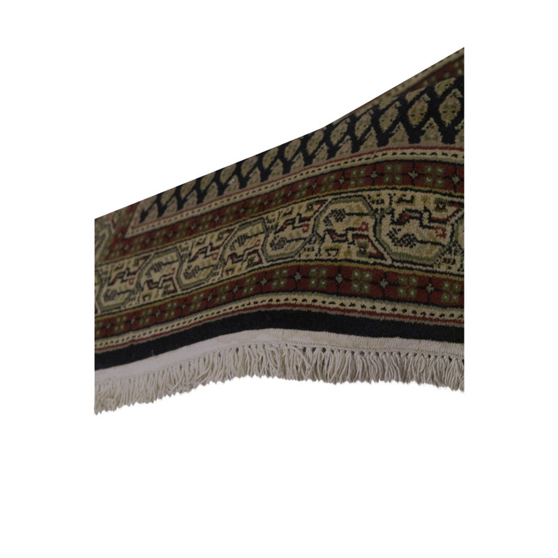 Tapis beige noué à la main de haute qualité