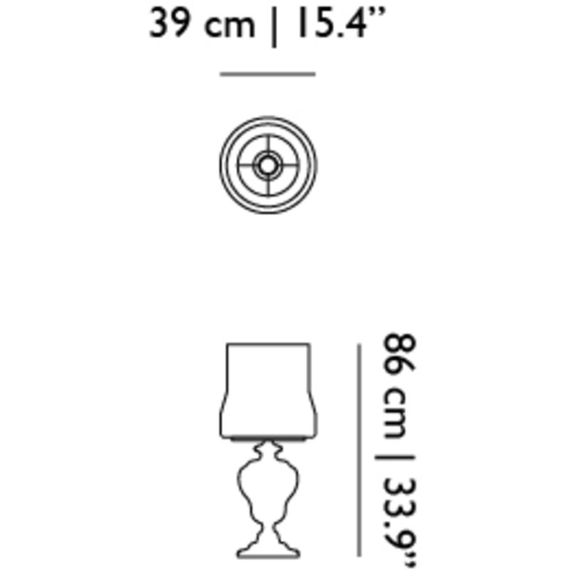 Kaipo TOO LED Table Lamp, Pewter
