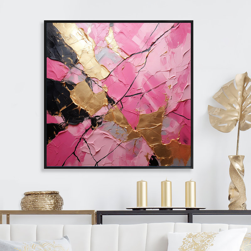Art mural sur toile Minimalisme, Cadre flottant noir, H 36 po x l 36 po x P 1,5 po