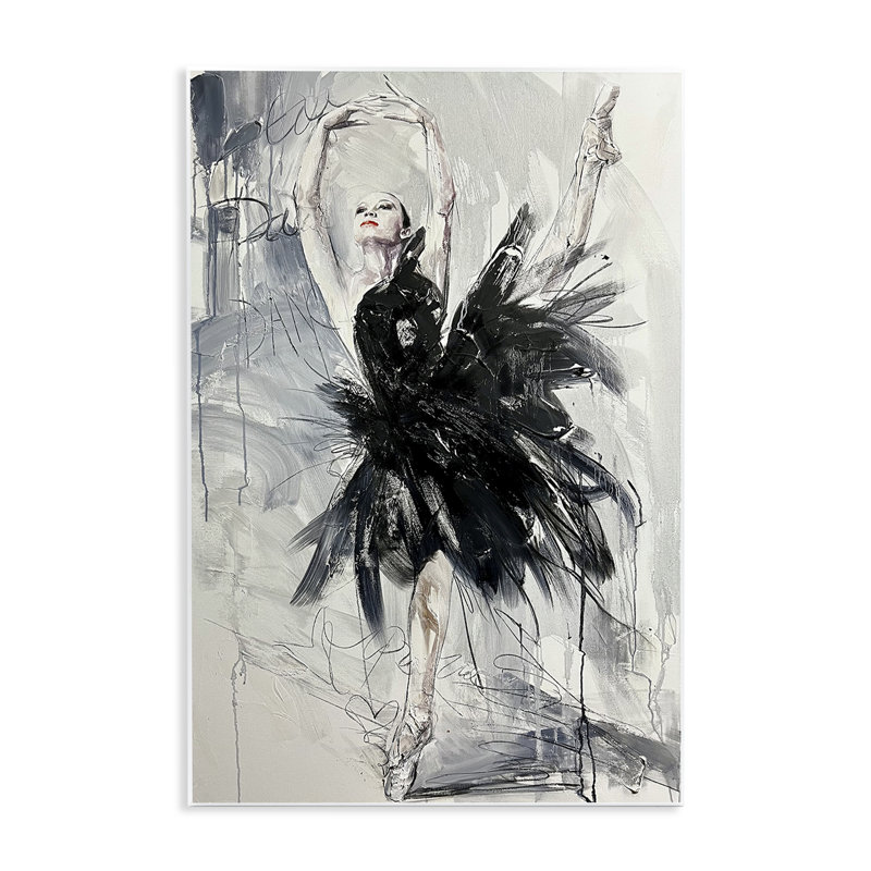 Plaque murale abstraite Graceful Dancer, design par Lucille Lee, H 15 po x l 10 po