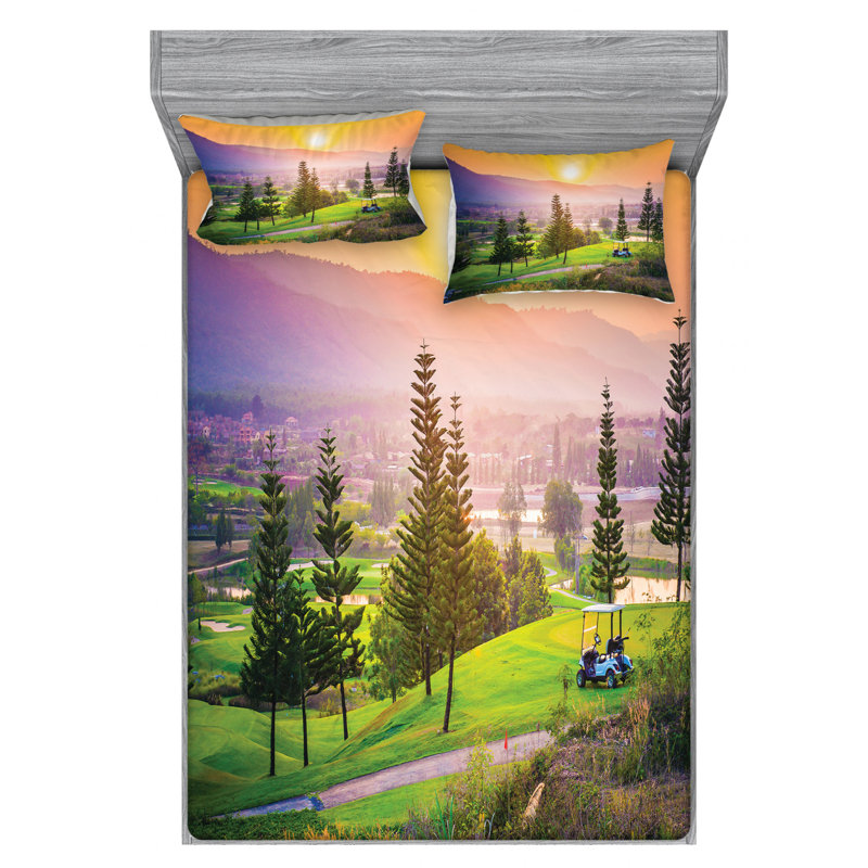 Microfiber Sheet Set, Queen Sheet Set with Fitted Sheet