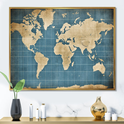 " Ancient Map Of The World V "
