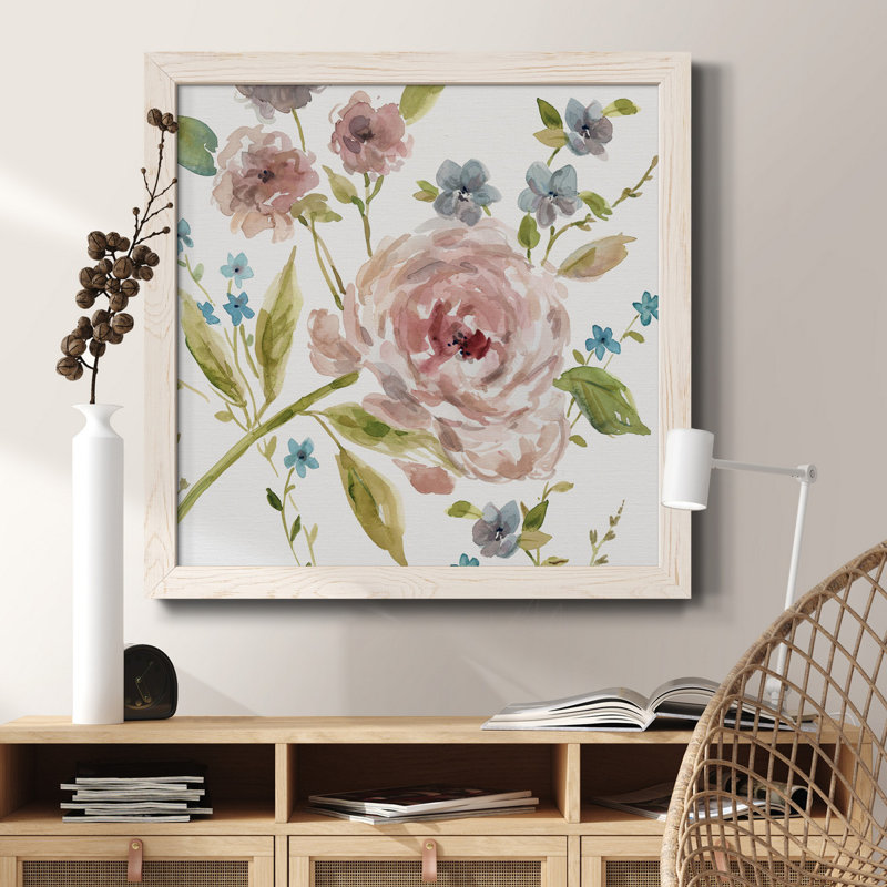 Wash up Bath - Peinture sur toile encadrée, H 31,5 po x l 31,5 po x P 1,5 po, Cadre blanc