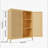 Bamboo Freestanding Linen Tower with Shelves and Cabinet for Efficient Storage and Space Saving in Small Corners