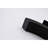 Single Handle Waterfall Faucet For Bathroom - Matte Black, Rectangular Spout, Stainless Steel, Easy Installation Black Tap Control, , Made Of Steel