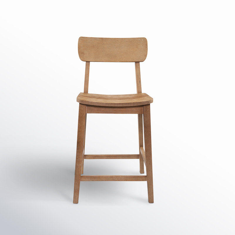 Almaguer Bar & Counter Stool, Barnwood Wire-Brush, Counter Stool (24.75" Seat Height)