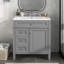 Meuble-lavabo 30 po avec lavabo en céramique-2050406560