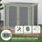 Edrosie Inc 35Cuft Resin Horizontal Outdoor Storage Shed