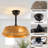 19'' Caged Ceiling Fan With 4 Lights Kit And Remote Control