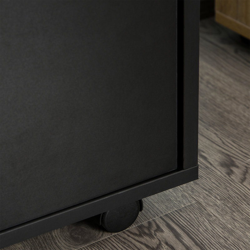 Pacie 1 Drawer Filing Cabinet, Black