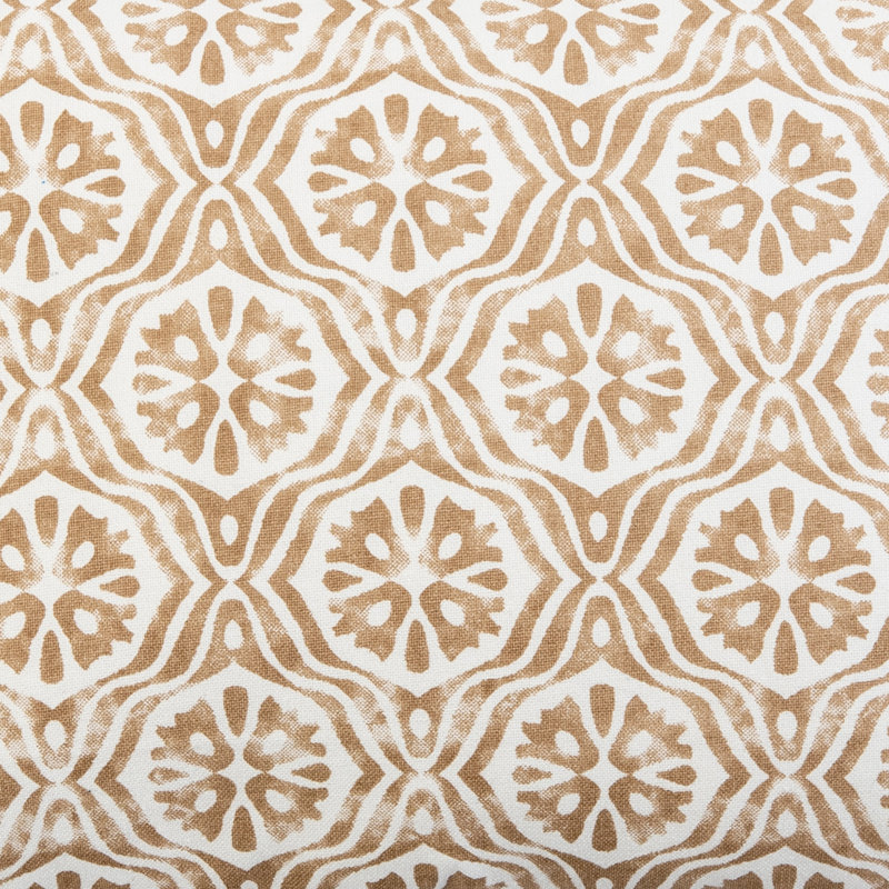 Geometric Cotton Reversible Throw Pillow, 26" x 26", Brown
