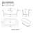 67" x 32" Freestanding Soaking Solid Surface Bathtub
