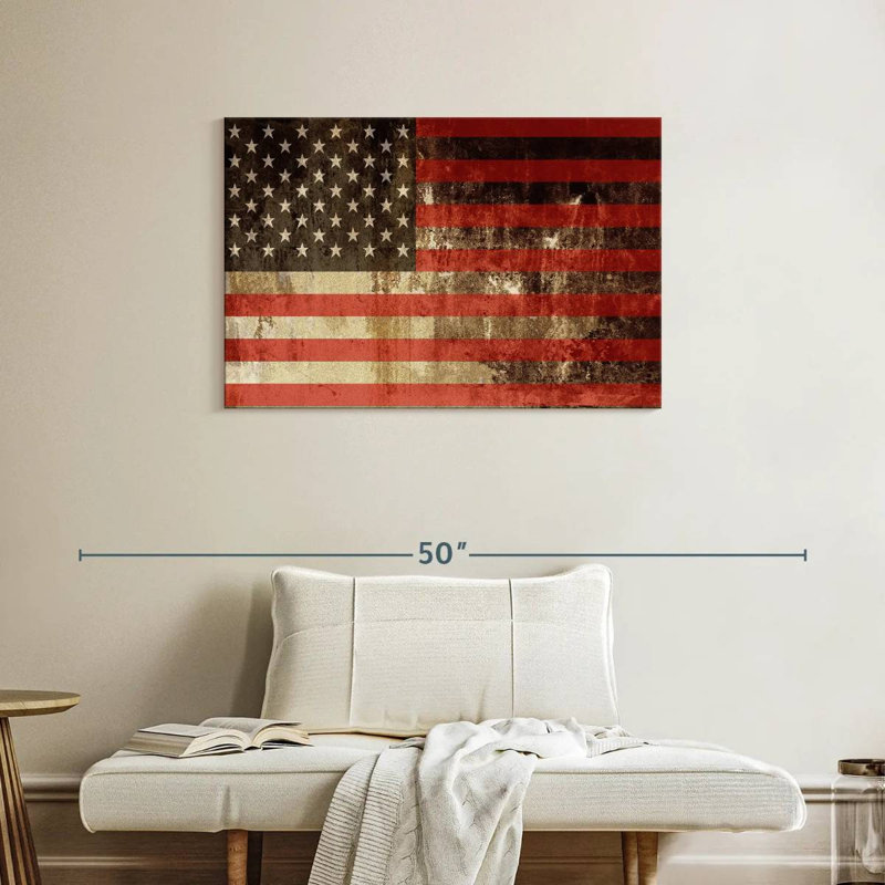 Drapeau américain Borges, H 24 po x l 36 po