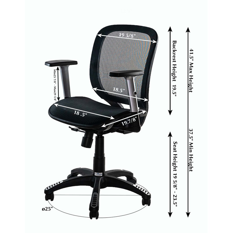Ergomax Office Task Chair, Blue