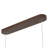 38.8" Modern Linear LED Pendant Light, Brown Finish, 5-CCT Selectable, Dimmable, Adjustable Height, 2990 Lumens