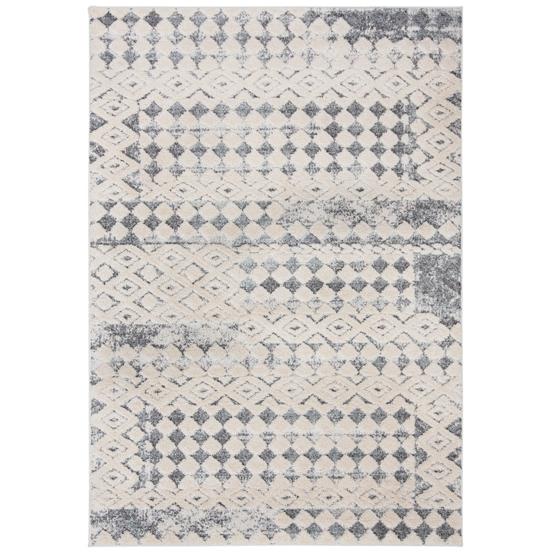 Tapis à motif géométrique Belleville, Rectangle 5 pi 1 po x 7 pi 6 po