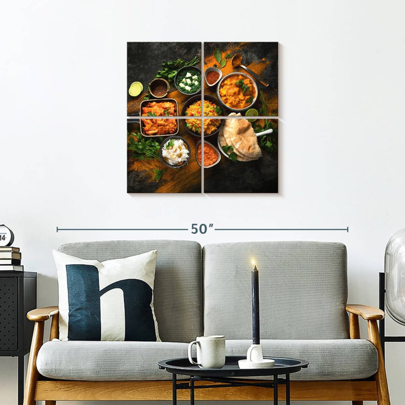 Cuisine indienne, H 26 po x l 26 po
