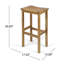 Ensemble de bar Bushnell avec matériau extérieur en bois massif-27764960