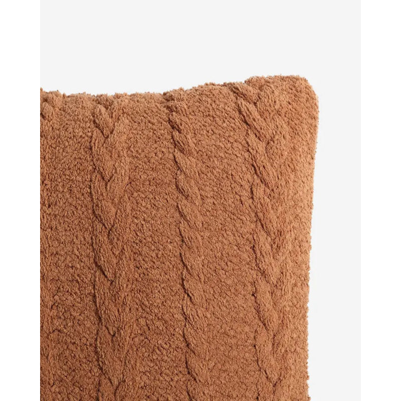 Braided Square Pillow Cover & Insert, Sienna
