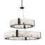 Cloud Break 20 - Light Steel Chandelier