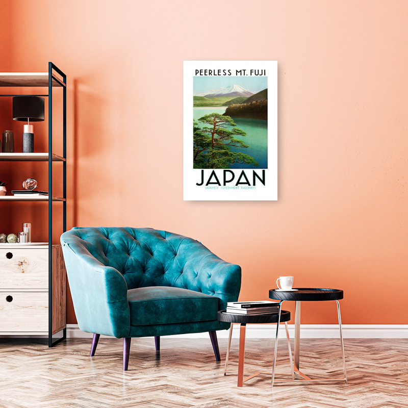 Reproduction d'art mural des années 30 du Japon, H 36 po x l 24 po