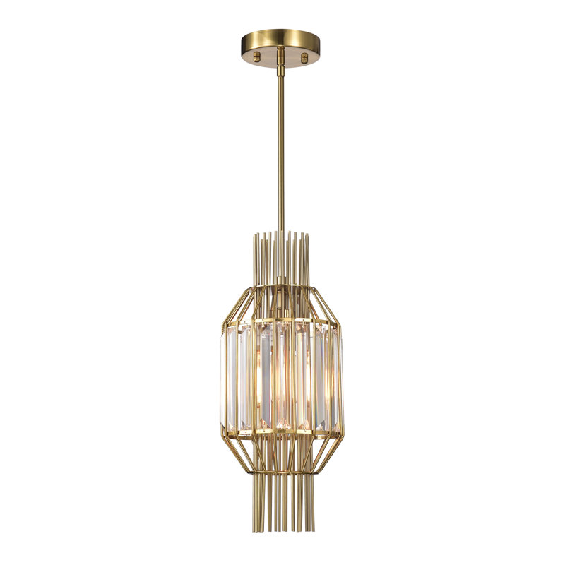 Luminaire suspendu géométrique 1 lumières simple Nadeau