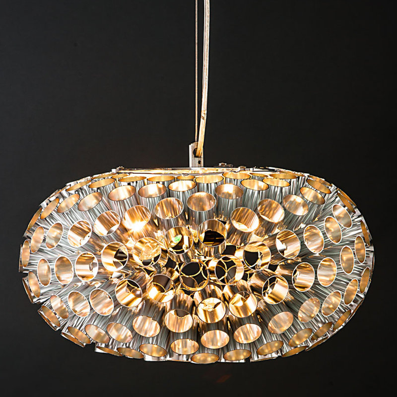 Pudsey 3 - Light White Drum Pendant