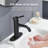 Black Bathroom Sink Tap with Waste Mono Single Lever Vanity Basin Mixer Taps
