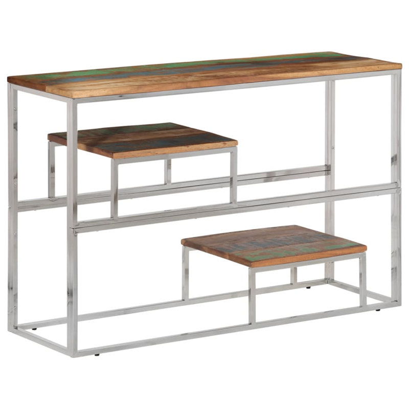 Steelville 110cm Solid Wood Top Console Table