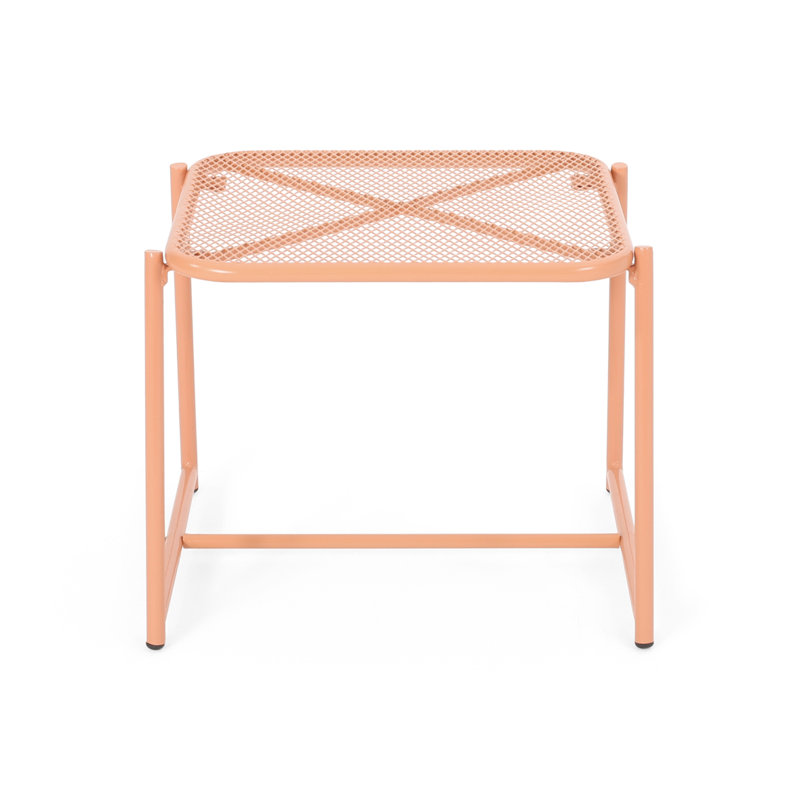 Table d'appoint Kincaid, H 16,25 po x l 19,5 po x P 18 po, Orange