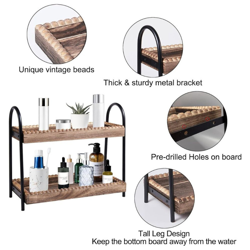 Organisateur de meuble-lavabo à 2 niveaux