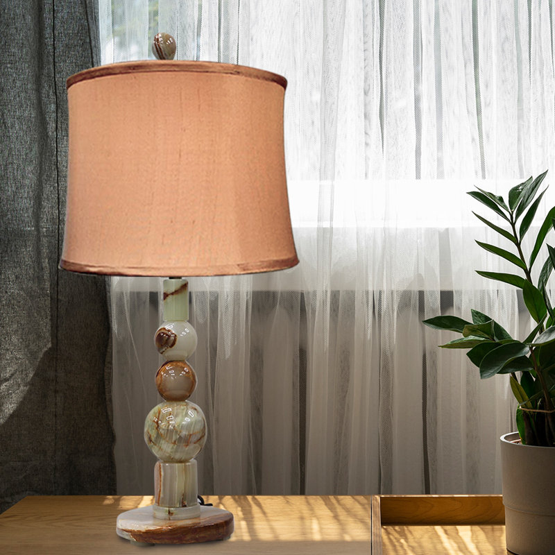 22.5" Tall Onyx Table Lamp "Ardeon", Chartreuse