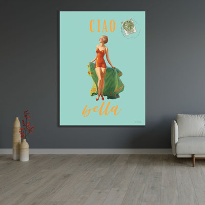 ArtDirect Seven Trees Design Gallery Wrapped Canvas Art Titled: Ciao Bella Poster