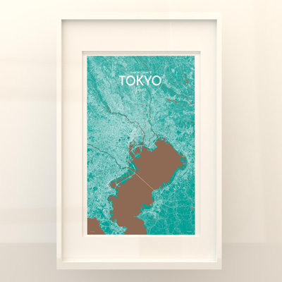 Carte de la ville de Tokyo, impression