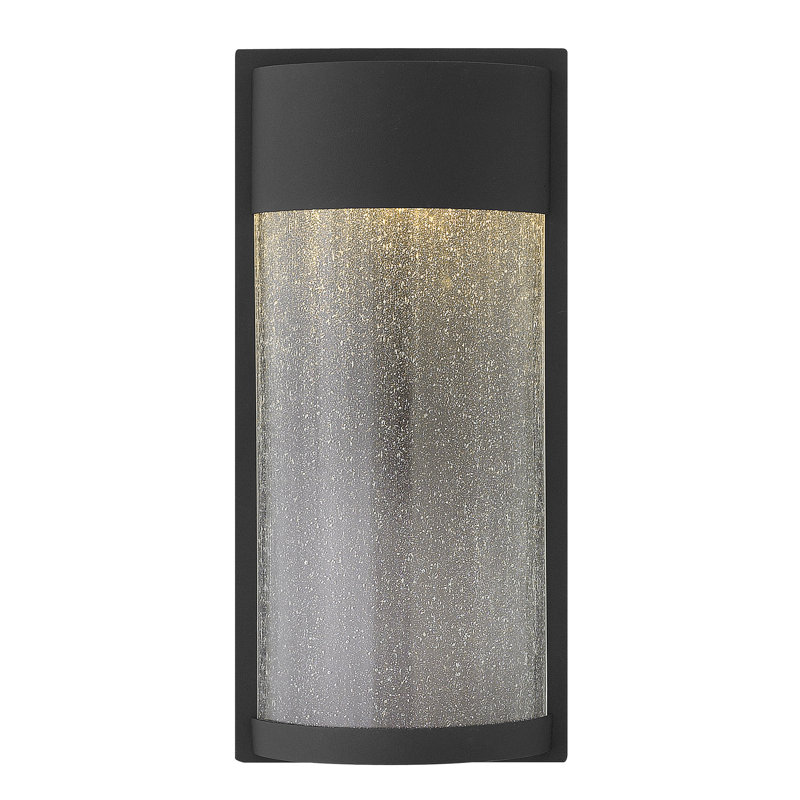 Shelter LED Outdoor Flush Mount, Black, 18" H x 8.5" W