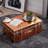 Texture Brand Designer Trunk with Wheels - Metallic-1646904413
