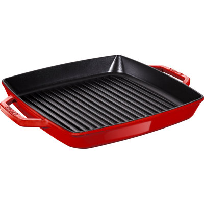 Poêle à griller carrée 28 cm / 11 pouces, cerise
