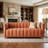 Channel Tuft Sofa with Solid Wood Frame