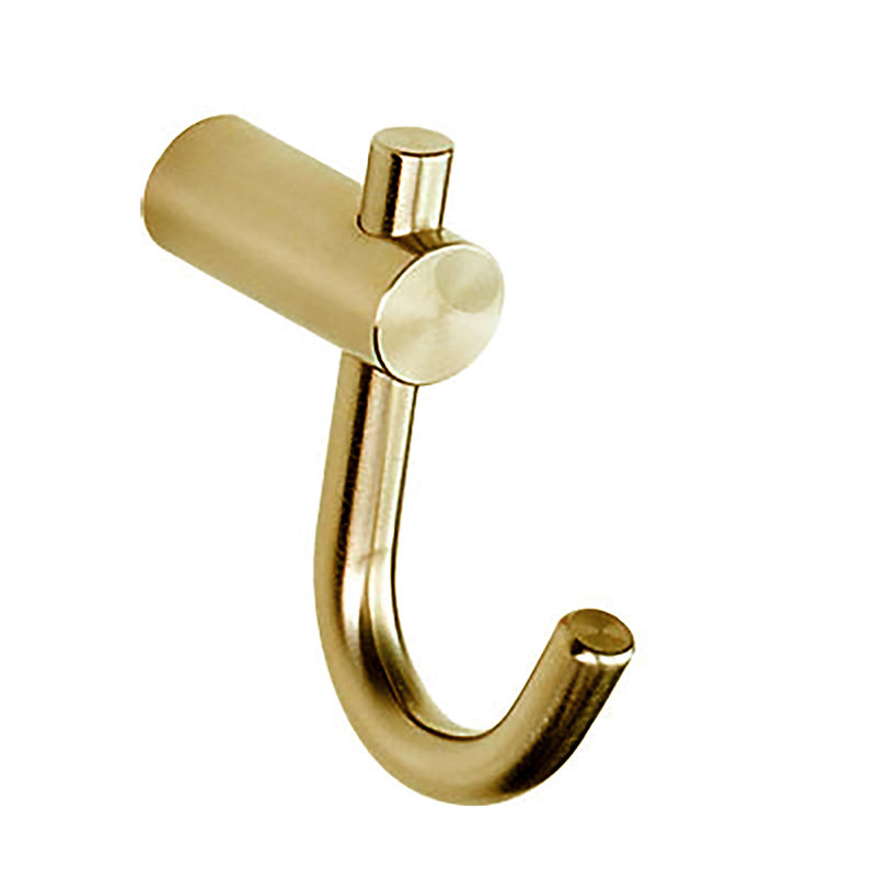 Single Robe Hook, Satin Brass