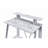 Antique White& Black Finish Writing Desk-1154593096