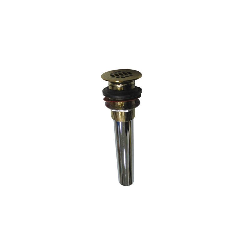 South Beach Grid Shower Drain, Polished Brass