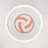  Modern Volleyball Pattern Integrated Led Flush Mount With White Acrylic Shade