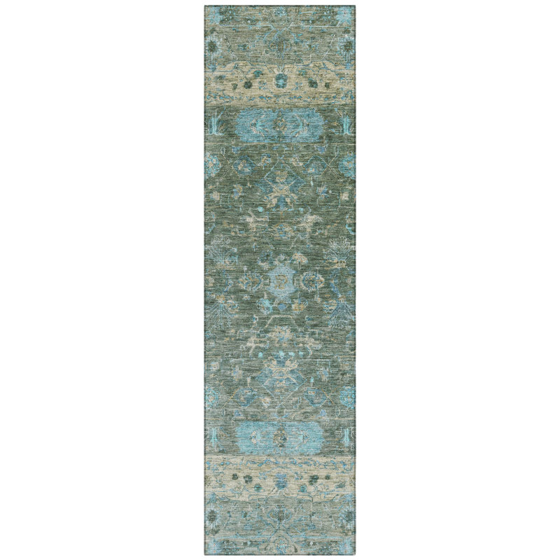 Machine Washable Indoor/Outdoor Chantille ACN2323 Global Rug, Runner 2'3" x 7'6"